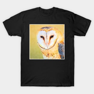 Snow Owl in Watercolor T-Shirt